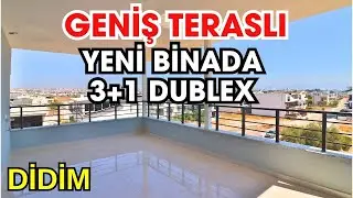 DİDİMDE SATILIK GENİŞ TERASLI 3+1 DUBLEX DAİRE