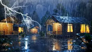 Gentle Night RAIN - Rain Sounds For Sleeping - Heavy Rain to Sleep FAST, Insomnia Relief, ASMR