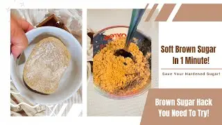 How to Soften Hard Brown Sugar in 1 Minute! Quick & Easy Hack