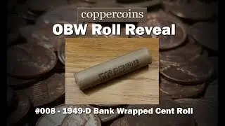 Original Bank Wrapped Roll Reveal #008: 1949-D Bank Roll