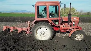Όργωμα με Belarus 852 και Terra hv
