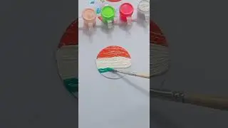 Indian Flag Glass Painting🧡🤍💚//#viral #india #flag #painting #glass #tanding #shorts