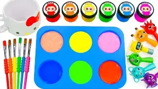 Satisfying Video | Rainbow Slime Magic with SPRUNKI & Hello Kitty ASMR Mixing Fun