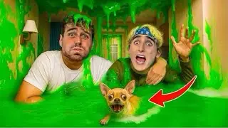 SLIME TSUNAMI DESTROYED OUR HOUSE! 😭😱 *flood*
