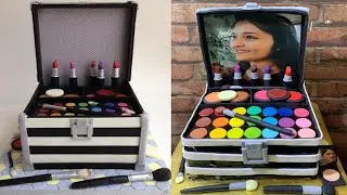 Makeup Cosmetics Box Cake | Makeup Kit Cake