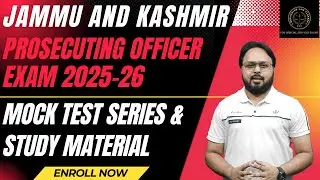 Jammu and Kashmir Prosecuting Officer Exam 2025| MOCK TEST SERIES | STUDY MATERIAL | MASTERPALN| DLC