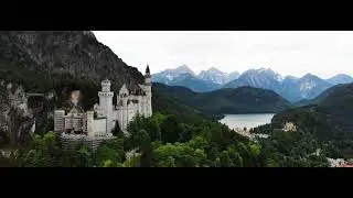 Unbelievable Aerial View of Neuschwanstein Castle: You Won't Believe Your Eyes!