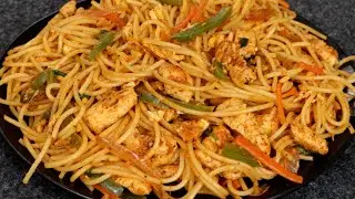 Spicy Chicken Chow Mein at Home | Easy Chowmein Recipe Better Than Takeout | Chicken Spaghetti
