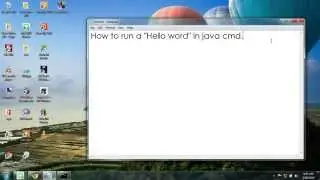 Very Simple Java Hello World program with Notepad and cmd ...