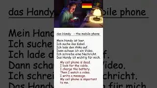 My Phone Routine in German &ndash; A1 Short Story 📱🔋 #germanstory #deutsch #lernen