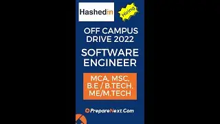 HashedIn by Deloitte Off Campus Drive 2022 | Software Engineer | IT Job | Engineering Job |Bangalore