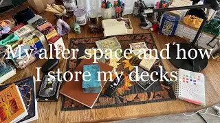 Tour of my alter space and storage.