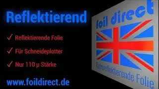 Reflektierende Plotterfolie mit Passermarken verkleben
