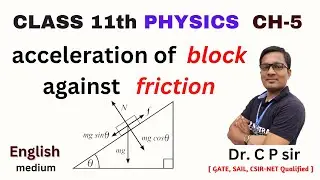 acceleration of block against friction | newton's law of motion | chap-5 | C P sir | C P mantra