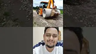 JCB carrying big concrete culvert #farmingvideos #jcb #viraljcb #viralnow #highlights #viralpost