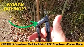 GIRIAITUS Carabiner Multitool 8 in 1 EDC Carabiners Pocket Knife, Serrated Knife, & More - Worth It?