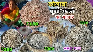 सुखी मछली की मार्किट / Dried Fish Market | retail Dry Fish Market || Sasoon dock  Dry Fish Market