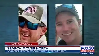 Missing firefighters lost at sea: Search moves North