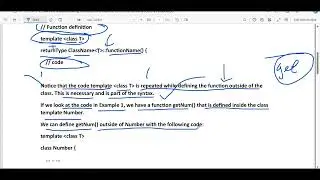 Defining a Class Member Outside the Class TemplateDefining a Class Member Outside the Class Template