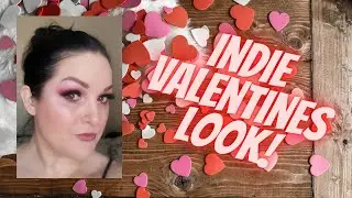 Nearly a whole face of UK indie brand Makeup by LIsa! Romantic valentines look 💓