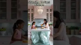 Experience Unmatched Elegance: Stunning Radiant Kitchen #ai #aiart #trendingvideos