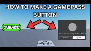 How To Create a GAMEPASS Button | Roblox Studio Guide