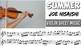 Free Sheet || Summer - Joe Hisaishi || Violin Cover Sheet Music