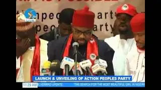 Speech of the Nat Chairman of Action Peoples Party (APP) at the public presentation of the Party
