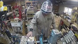 Turning wooden buttons