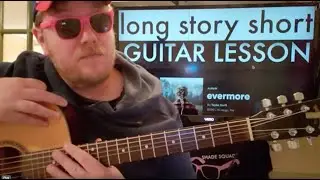 How To Play long story short guitar Taylor Swift // easy guitar tutorial beginner easy chords