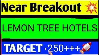 LEMONTREE HOTELS SHARE LATEST NEWS TODAY,LEMONTREE HOTELS SHARE ANALYSIS,LEMON TREE SHARE TARGET