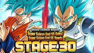 SWORN ENEMIES! STAGE 30! INT BLUE GOKU/BLUE VEGETA'S EZA EVENT! (DBZ: Dokkan Battle)