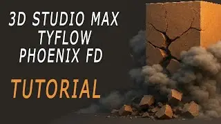 3Ds max - Tyflow + Phoenixfd tutorial
