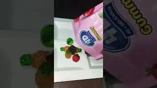 ASMR Opening 3D Gummy Fruits 🍬 #shorts