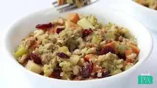 Nourish PA: Skillet Stove Top Stuffing with Sweet Potatoes and Apples