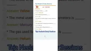 AP POLYCET - Chemistry Practice Bits