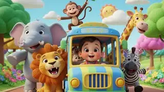 Zoo Bus Adventure | Nursery Rhymes & Baby Songs for Toddlers | Learn ABC & Animals