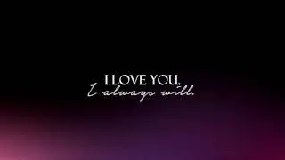 Free audio: « I love you, I always will »