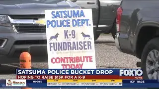 Satsuma Police bucket drop raising money for K9 officer