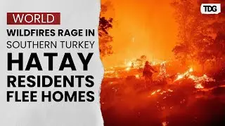 Blazing wildfires near Hatay homes trigger emergency evacuations across southern Turkey