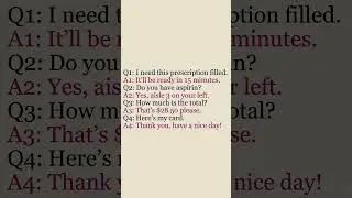 AT THE PHARMACY - Easy English Conversation for Beginners l Improve Your English Pronunciation