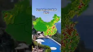 population density in China #education #mapper #geography #europe #geographymap