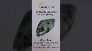 Green Jade cabochon GNJ-2A-0006 #cabochon  #cabochonforjewelry #cabochonsupplier #cabochons