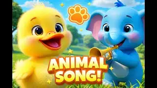Animal Song for Kids 🐶🐱 | Learn Animal Names & Sounds | Nursery Rhymes