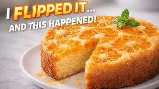I FLIPPED This Orange Upside-Down Cake&hellip; And It Actually Worked!🍊🎂