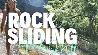 Pooles Mill Park & Rock Slides! Historic Poole's Mill Covered Bridge |  Georgia Rock Sliding