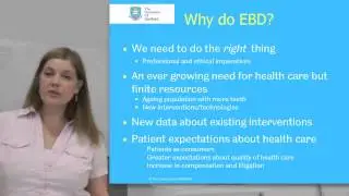 Why evidence based dentistry?