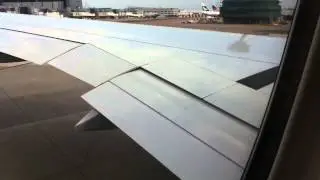 American Airlines Boeing 777-323ER Pushback and Safety Demo At Loondon LHR