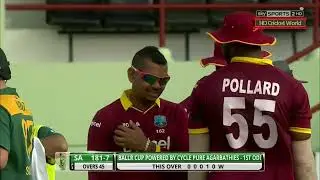 Sunil Narine 6 Wickets for 27 vs South Africa  Tri Nation Series 2016 HD || Sunil Narine best spell
