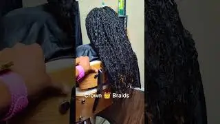 boho boxbraids on locs transformation❤️ #braids #protectivestyles #locshairstyles #locs# boxbraids